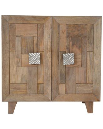 Sagebrook Home 30In 2 Door Coffer Front Cabinet