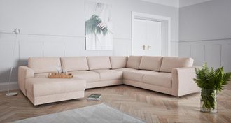 ANDAS Wohnlandschaft »Hobro U-Form« in 3 Bezugsqualitäten in vielen Farben, Design by Morten Georgsen