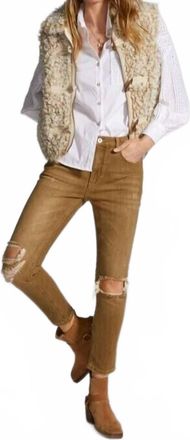 Pilcro Heritage Boyfriend Jeans In Tan