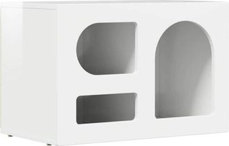 vidaXL TV Cabinet High Gloss White 60 x 35 x 40 cm Engineered Wood vidaXL