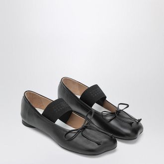 Maison Margiela Anatomic Numeric Black Ballet Flats