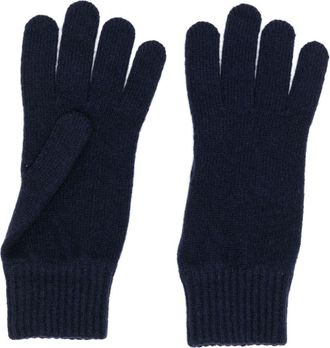 Sunspel Guanti in cashmere riciclato - Blu