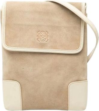 Loewe Pre-owned Cross Body Bags, female, Beige, Size: ONE SIZE Pre-owned Crossbody Bag