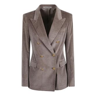 Tagliatore Blazers, female, Brown, Size: L Tagliatore Jackets Beige