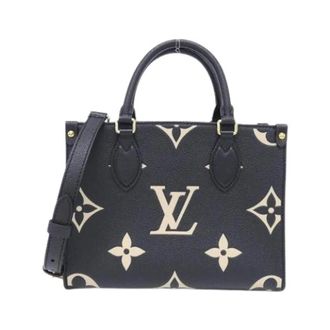 Louis Vuitton Pre-owned OnTheGo Monogram Empreinte Tas - Dames - Pre-owned - Zwart - Maat: ONE Size Leer