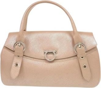 Ferragamo Pre-owned Leren Handtas - Dames - Vintage Handtas - Roze - ONE Size - Leer - Vintage
