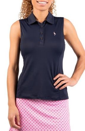 Tailorbyrd Textured Grid Polo Tank in Navy at Nordstrom Rack, Size X-Large