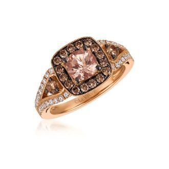 Le Vian Ladies Peach Morganite Rings set in 14K Strawberry Gold