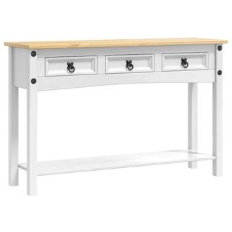 vidaXL Mesa Auxiliar Corona 114 X 34,5 X 73 Cm Madera De Pino Macizo Vidaxl