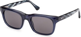 Web Eyewear Web WE0336 90A Mens Sunglasses Blue Size 53