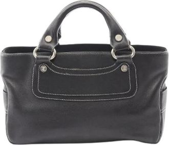 Celine Pre-owned Leren Handtas - Dames - Vintage Handtas - Zwart - ONE Size - Leer - Vintage