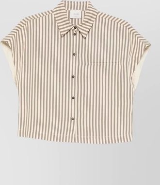 Alysi striped short-sleeve shirt