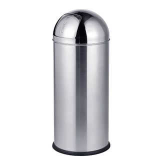 Relaxdays Cubo De Basura Relaxdays, 70 L Tapa A Presi&oacute;n, Acero Inoxidable, Cubo Interior Extra&iacute;ble Con Asa, Cocina, Ba&ntilde;o, Plateado