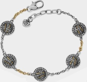 Brighton Neptunes Rings Bracelet In Silver & Gold