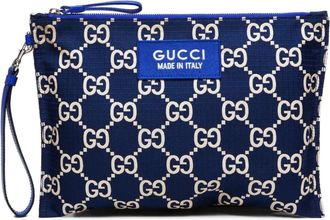 Gucci Clutch con motivo GG 2016-2025 - Blu