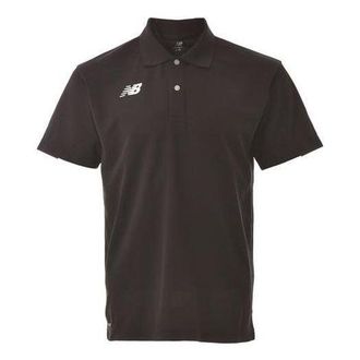 New Balance Logo Game Polo Shirt Asia Sizing Black JMTP1418-BK