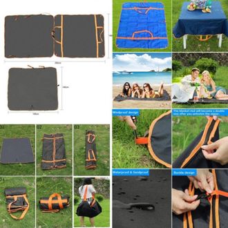 Trade Shop Trade Shop - Telo Tappeto Impermeabile Picnic Pieghevole Borsa Coperta Mare Campeggio Viaggio