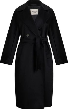 Max Mara Coats - Dames - Jas met riem - Zwart - 3XS - Jassen