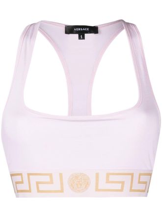 Versace Bralette met Greca print - Roze