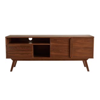 Miliboo Miliboo - Mueble Tv Alto De Nogal Vintage 160 Cm Volver