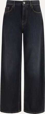 Palm Angels Wide-leg Jeans with back logo Male 32