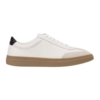 HUGO BOSS Schoenen, Heren, Wit, 44 EU, Leer, Sportieve Lage Witte Sneakers