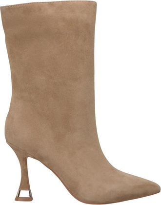 Alma En Pena Enkellaars met metallic detail - Dames - Laarzen met Hak - Bruin - 37 EU - Schoenen