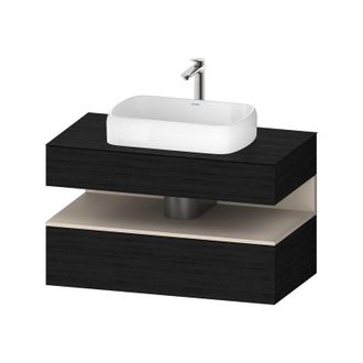 Duravit Duravit - Qatego Consola Mueble Bajo Lavabo, 1 Extra&iacute;ble, 1 Caj&oacute;n