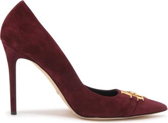 Elisabetta Franchi Schoenen, Dames, Rood, 40 EU, Suède, Suède Schoenen Rouge Noir