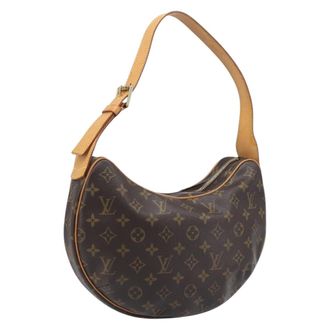 Louis Vuitton Croissant Monogram Canvas Brown Canvas Handbag (Pre-Owned)