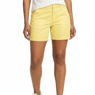 Eddie Bauer Aspire Stretch Cotton Chino Shorts In Light Yellow