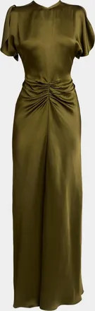 Victoria Beckham Isabella Satin Column Gown