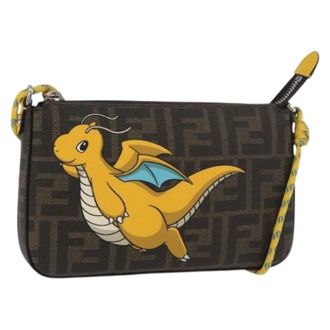 Fendi Pre-owned Zucca Canvas Shoulder Bag - Dames - Pre-owned - Bruin - Maat: ONE Size