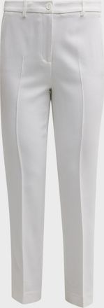 Michael Kors Samantha Double Crepe Sabl&eacute; Slim-Leg Pants