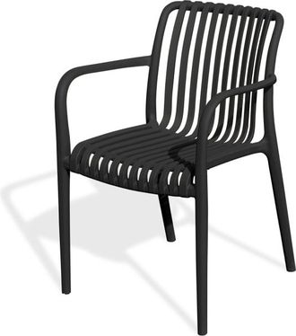 DCB Garden Sillón de jardín apilable de polipropileno