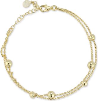 Sphera Milano Layered Ball Chain Bracelet in Gold at Nordstrom Rack