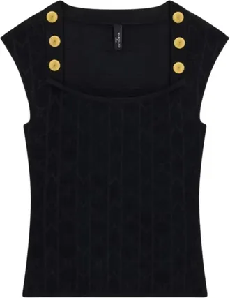 Marciano Tops, Dames, Zwart, L, Yamna SL Top Swtr