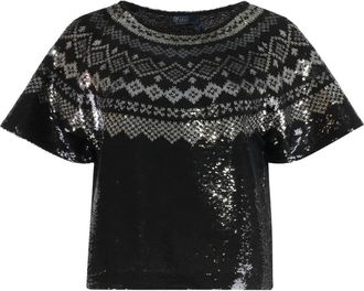 Polo Ralph Lauren T-shirt con paillettes - Nero