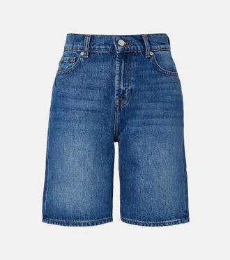 7 For All Mankind Bermudas Lola de denim