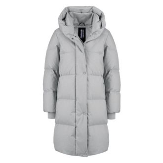 Bomboogie Chaqueta larga acolchada de plum&oacute;n de plumas aut&eacute;nticas - Coats - Mujer - Gris - XS