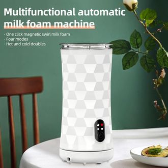 Infinite Espumador De Leche El&eacute;ctrico Autom&aacute;tico (400 W, 4 En 1) Para Latte Macchiato, Cappuccino Y Macchiato Con Funci&oacute;n De Espumado En Fr&iacute;o Y Caliente, Capac