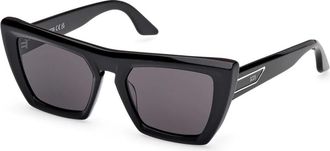 GCDS Zonnebril Zwart Gd 0065 Model 01A - unisex - Zonnebrillen - Zwart - 51 MM - Accessoires