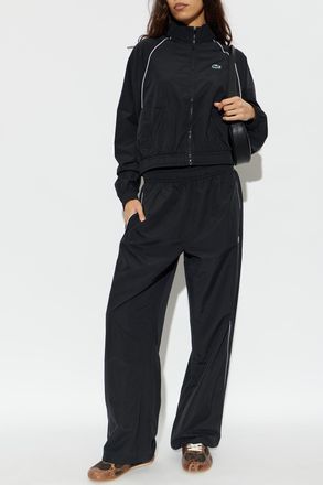 Lacoste Lightweight Stand Collar Jacket, Womens, Black
