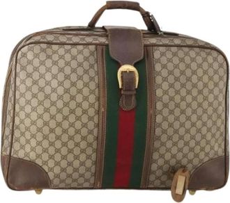 Gucci Pre-owned Weekend Bags, female, Beige, Size: ONE SIZE Pre-owned Boston Bag