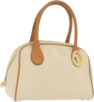 Dior Pre-owned Handbags, female, Beige, Size: ONE SIZE Pre-owned Vintage Hand Bag with Charm