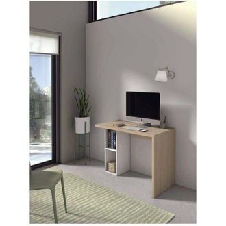 HERDASA Herdasa - Mesa Estudio Mod-denver Acabado Roble/blanco, 52 X 105 X 76 Cm (fondo X Ancho X Alto)