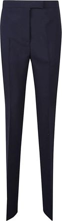Ferragamo Blue Straight Leg Trousers