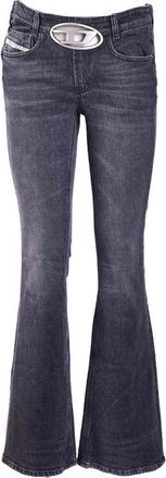 Diesel Klassieke Denim Jeans voor Dagelijks Gebruik - Dames - Flared Jeans - Zwart - W26 - Denim - Jeans