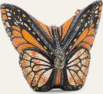 Judith Leiber Crystal Butterfly Clutch Bag