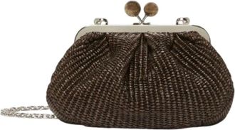 Max Mara Clutches, female, Brown, Size: ONE SIZE Pasticcino Bag Small